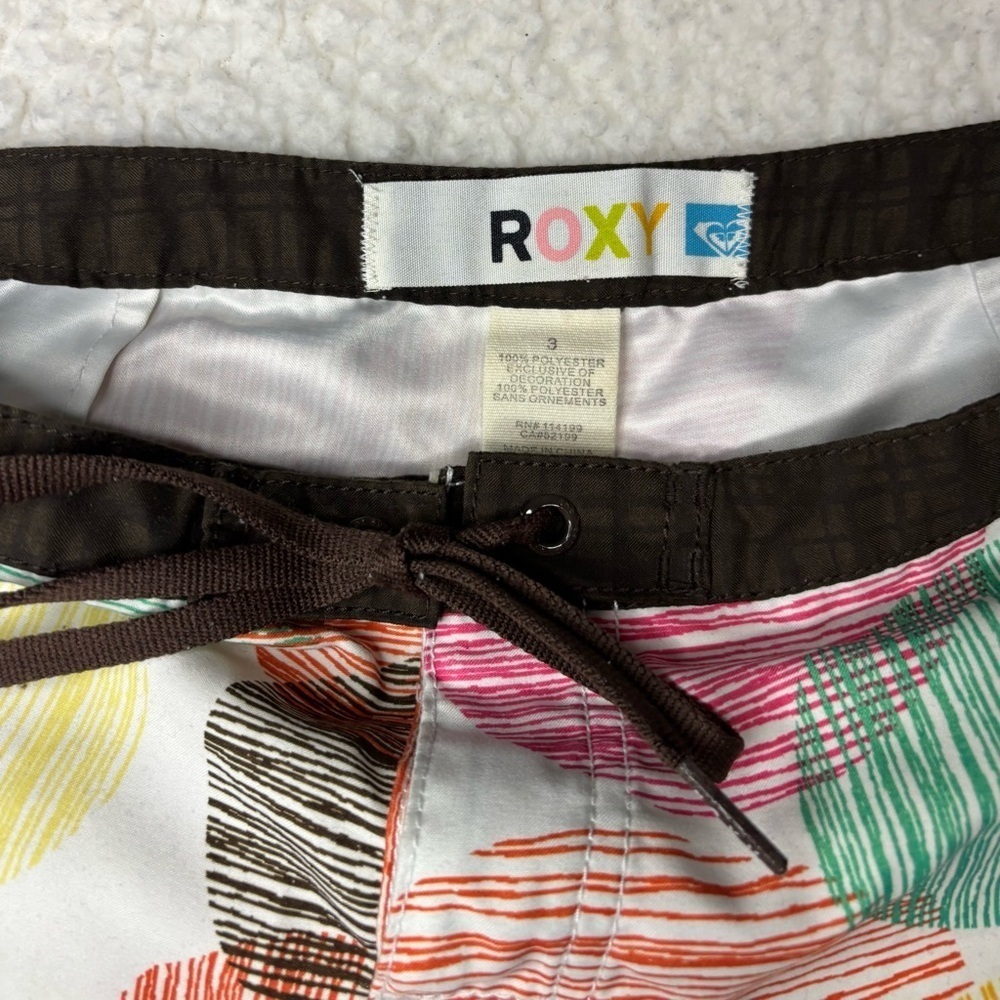 Roxy Women Vintage Multicolor Swim Board Shorts - Picture 5 of 9